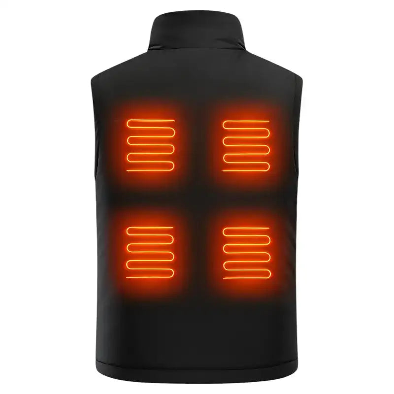 Gilet chauffant homme travail 6 zones