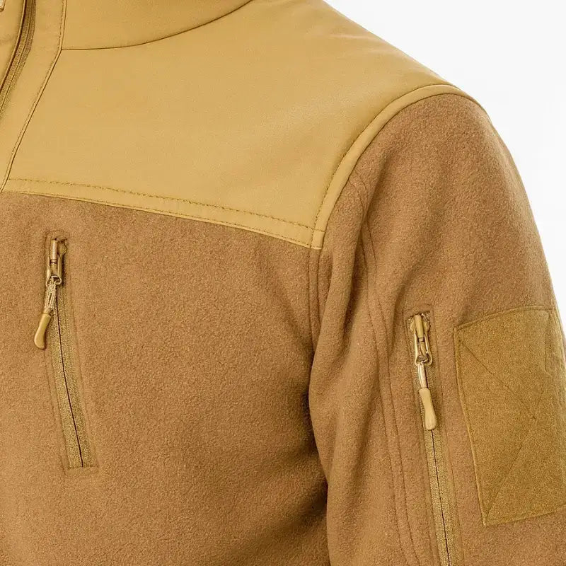 Polaire tactique style militaire tan