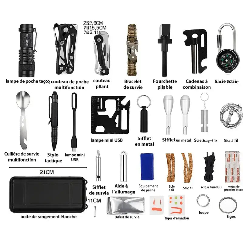 Materiels de survie randonnée sport