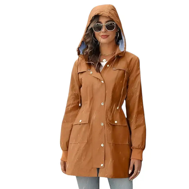 Parka imperméable femme mi-longue