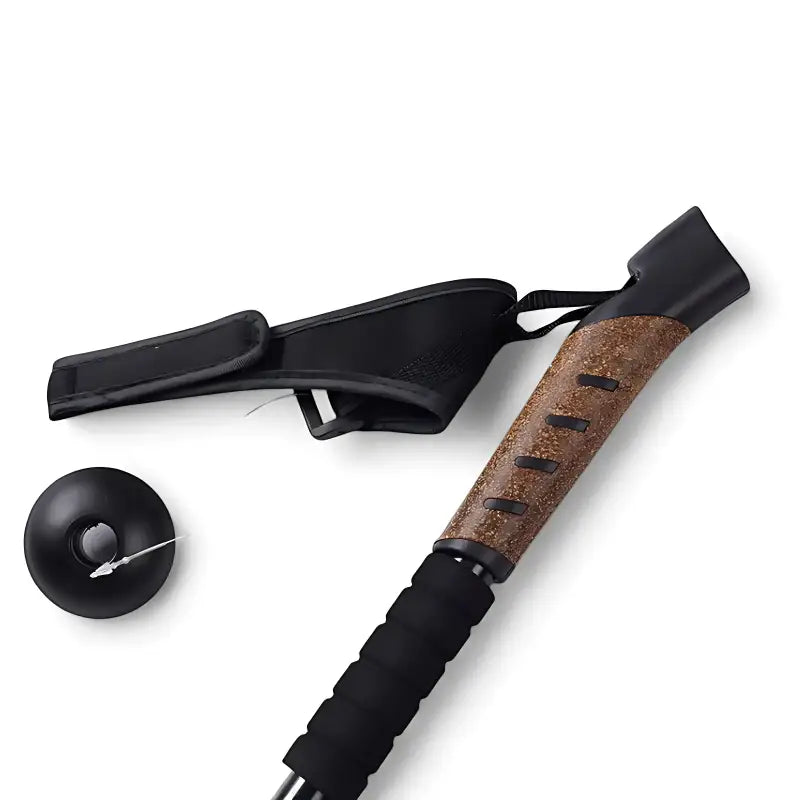 Bâton marche nordique 3 brins poignée mixte