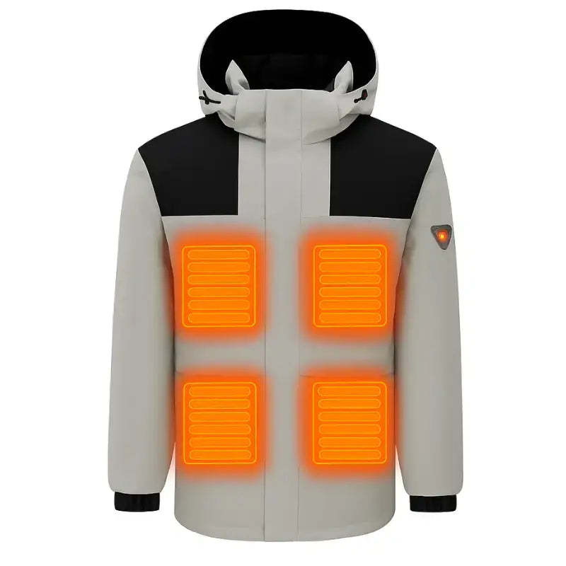 Homme veste chauffante imperméable