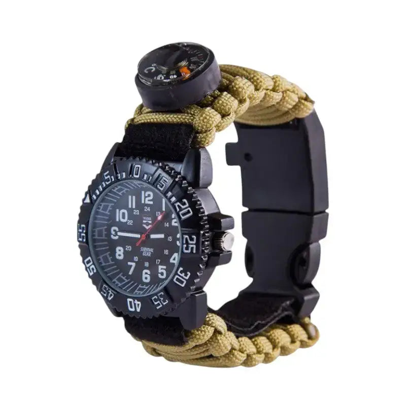 Montre militaire bracelet paracorde boussole