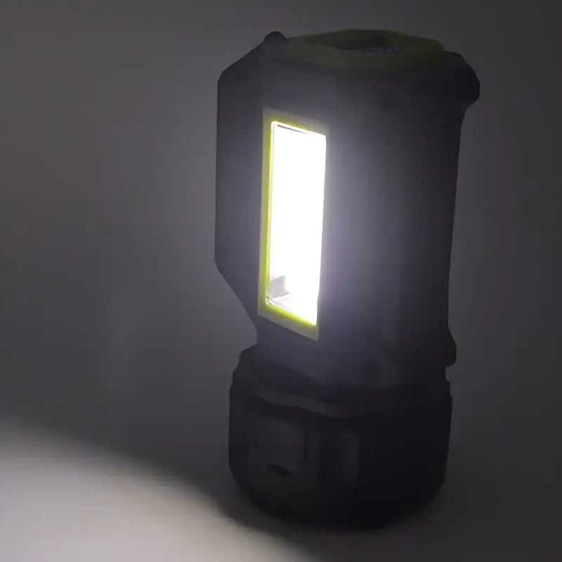 Lampe torche led hybride solaire câble