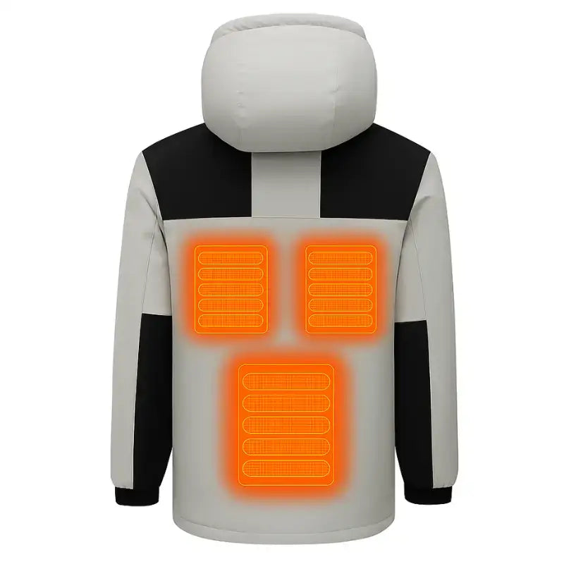 Homme veste chauffante imperméable