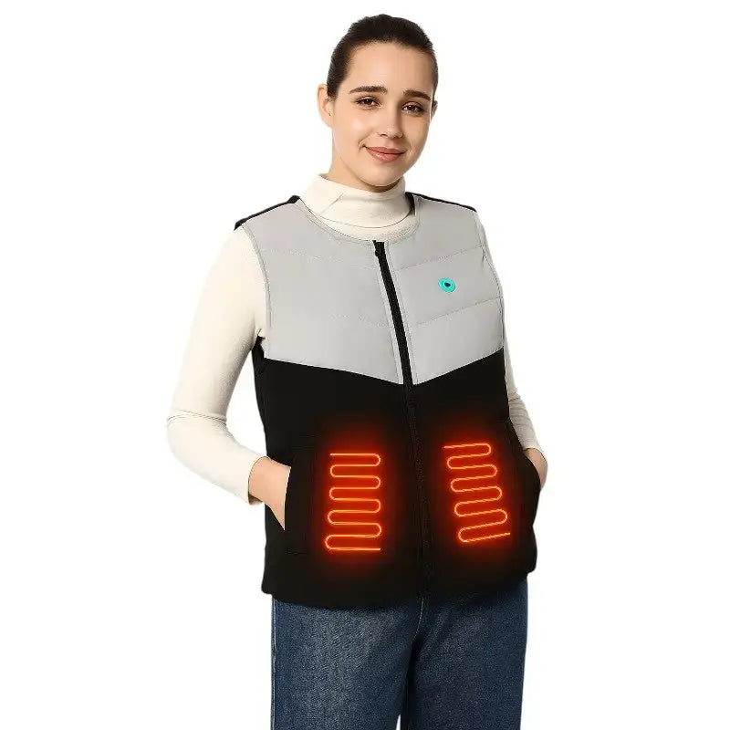 Gilet chauffant ski sans manches