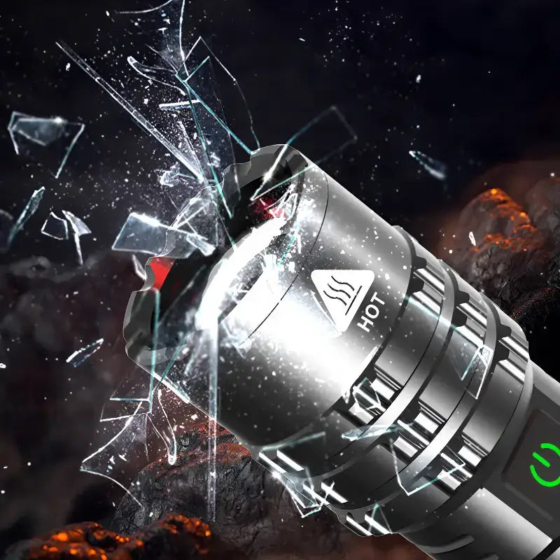 Lampe torche led rechargeable tactique