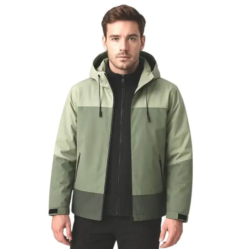 Veste randonnée homme 3 en 1 polaire amovible