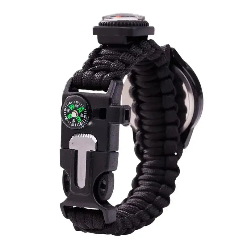 Montre militaire bracelet paracorde boussole