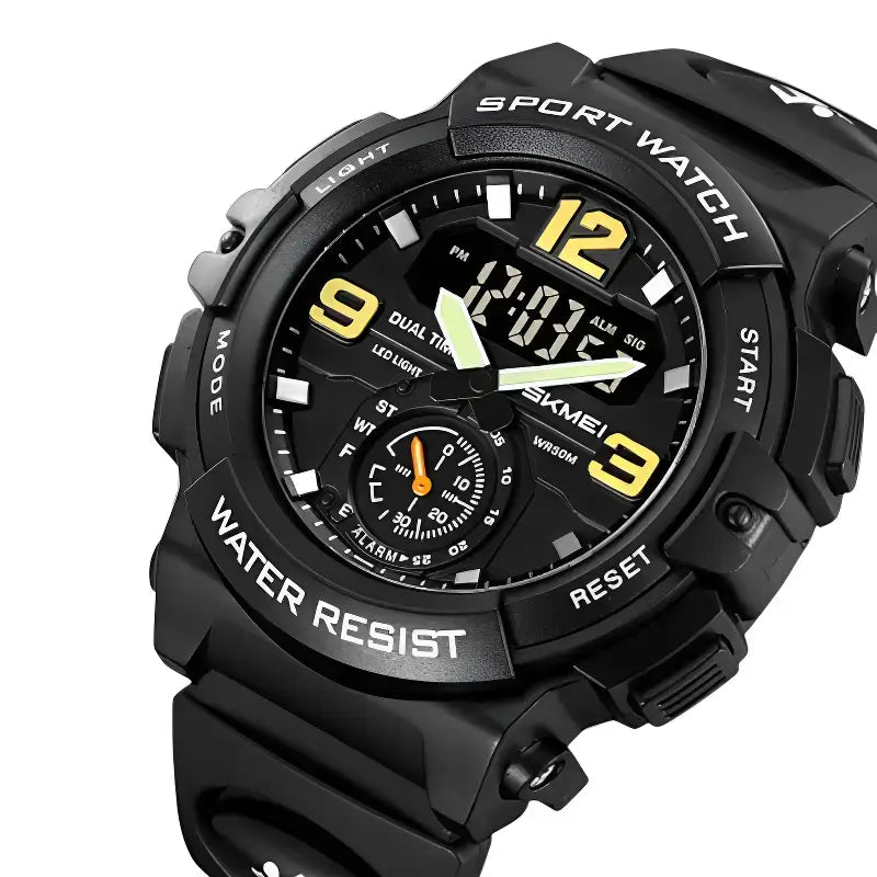 Montre sport homme robuste étanche basique
