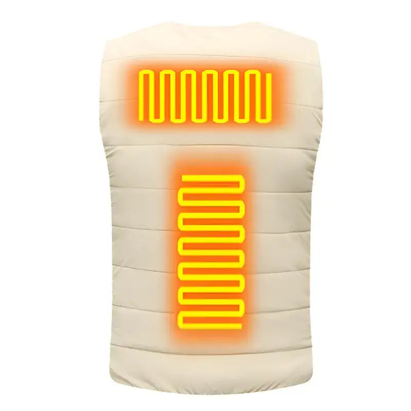 Gilet chauffant femme blanc usb