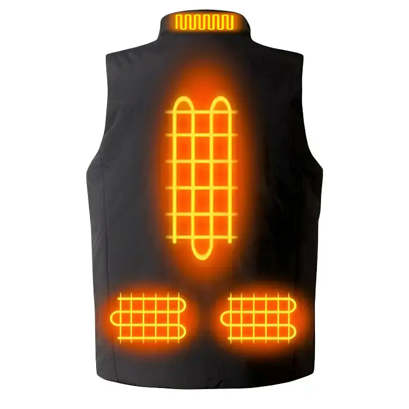 Gilet chauffant équitation 6 zones