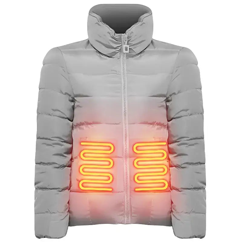 Veste chauffante femme polyester réglable