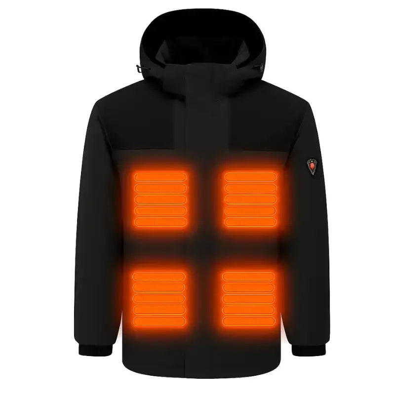 Homme veste chauffante imperméable
