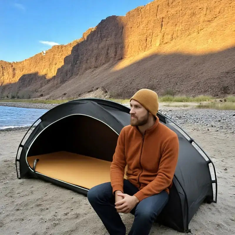 Tente bivouac camping sur pilotis aluminium