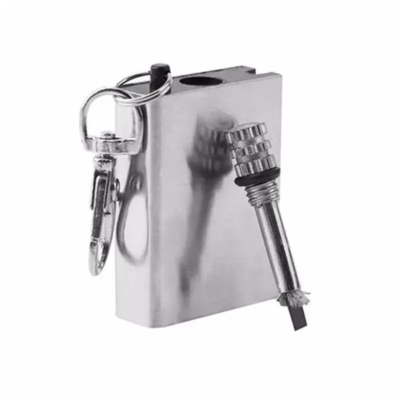 Allume-feu survie compact métal rechargeable