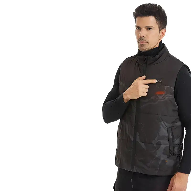 Gilet chauffant homme camouflage