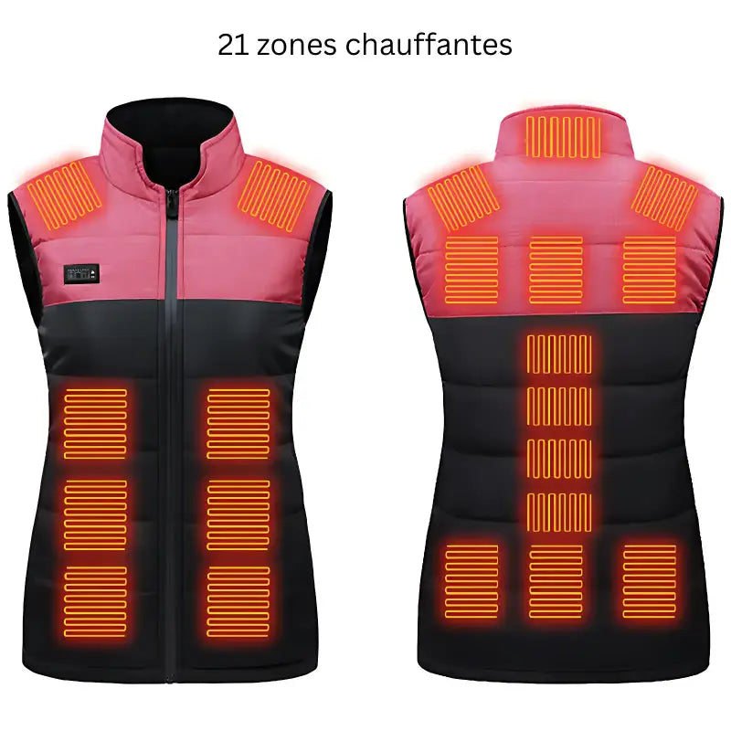 Doudoune chauffante homme avec batterie sans manche