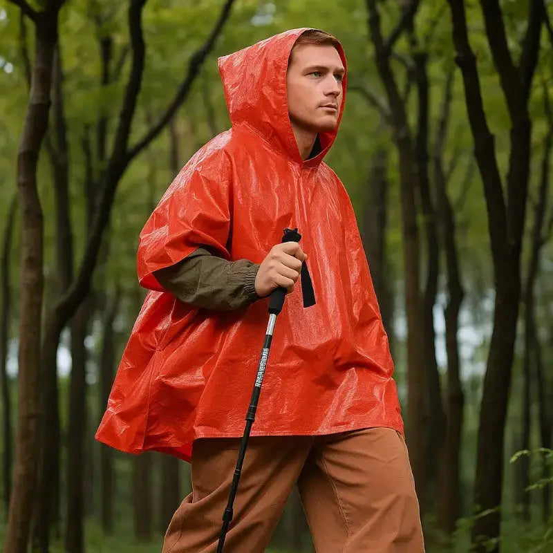 Poncho survie aluminium protection urgence