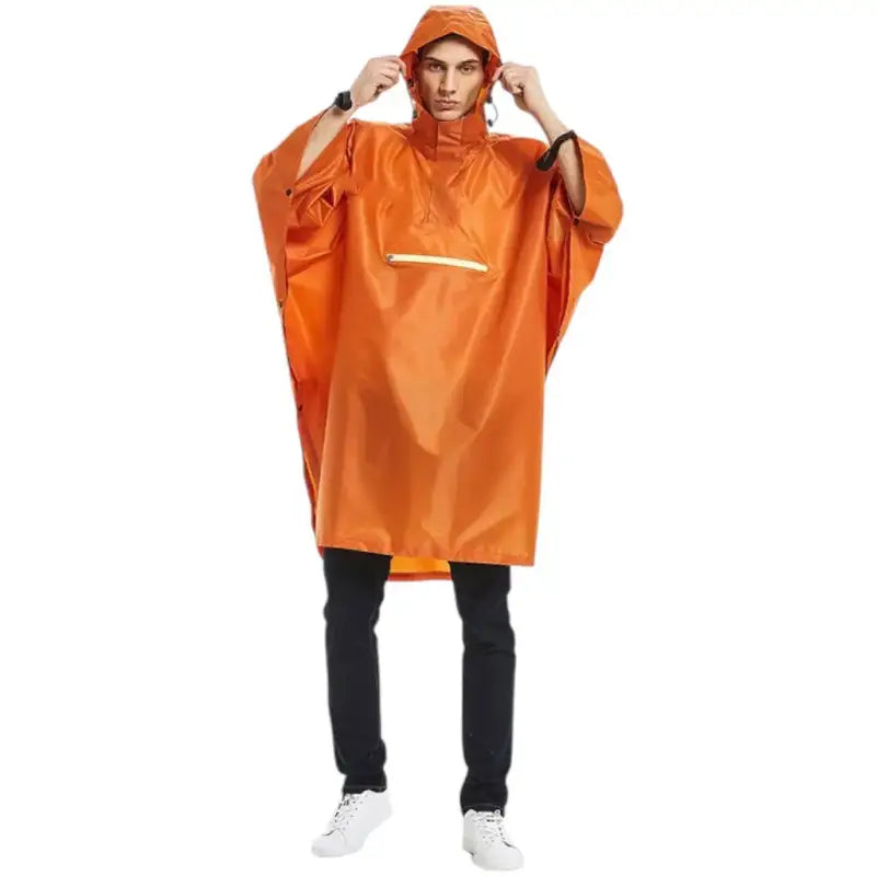Poncho chasse orange haute visibilité