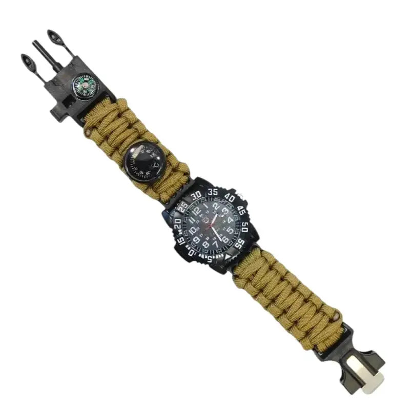Montre militaire bracelet paracorde boussole