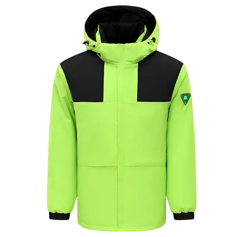 Homme veste chauffante imperméable