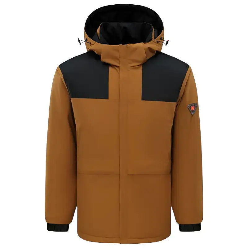 Homme veste chauffante imperméable