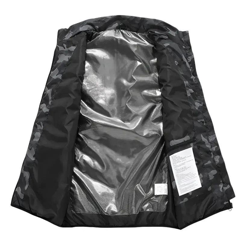 Gilet chauffant camouflage adulte