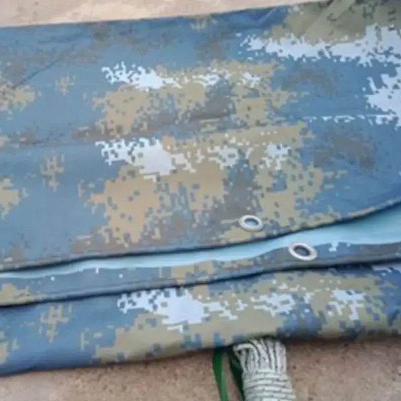 Bâche camouflage bleu résistante oxford pvc
