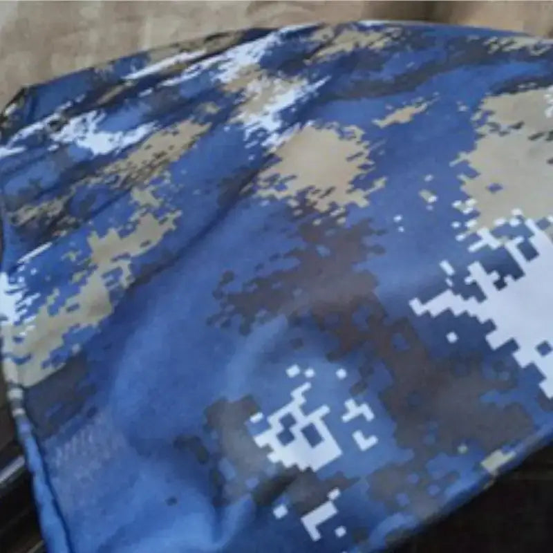 Bâche camouflage bleu résistante oxford pvc