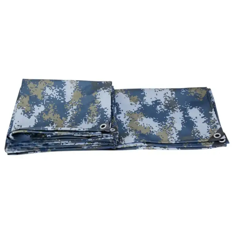 Bâche camouflage bleu résistante oxford pvc