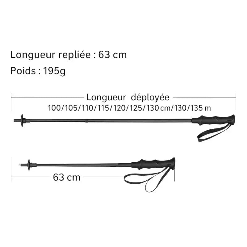 Bâton trail trek montagne robuste