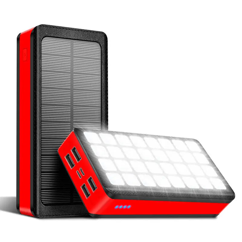 Batterie externe solaire 30000mah avec led