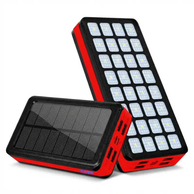 Batterie externe solaire 30000mah avec led