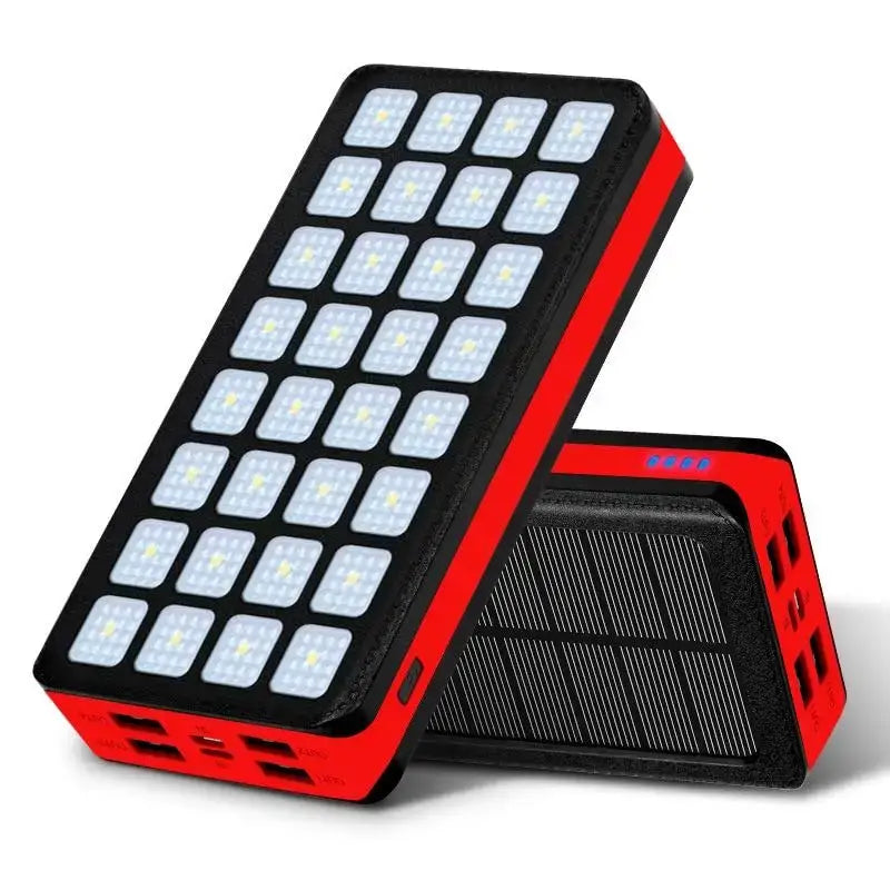 Batterie externe solaire 30000mah avec led