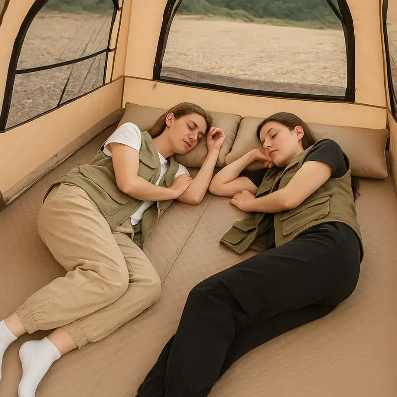 Tente gonflable camping plage familiale