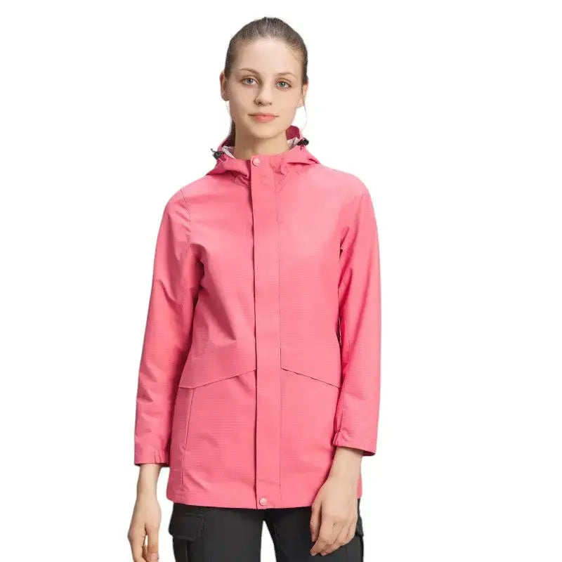 Veste pluie femme rose imperméable urbaine