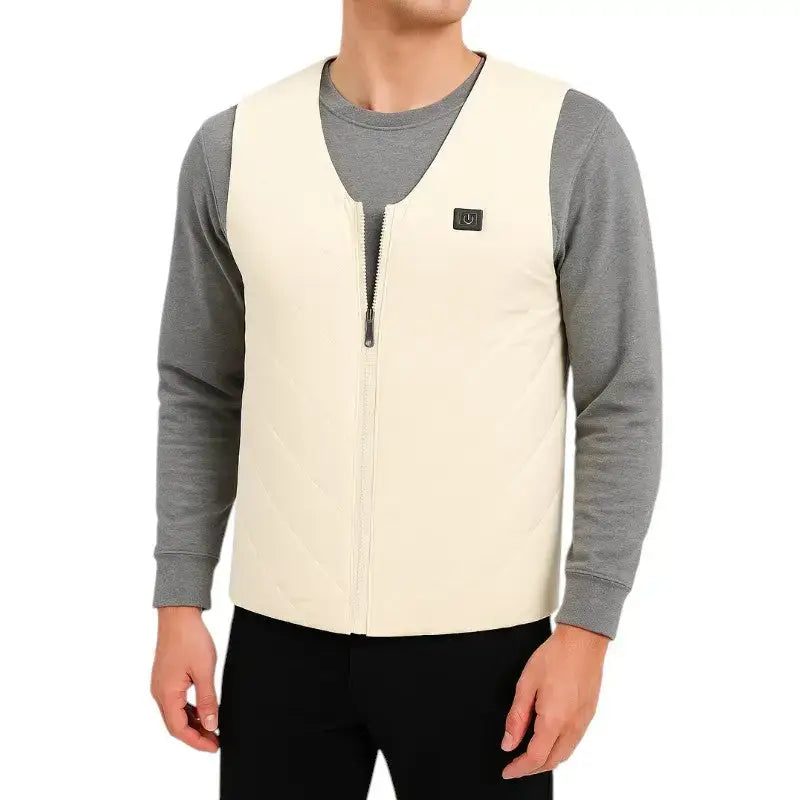 Gilet chauffant femme blanc usb