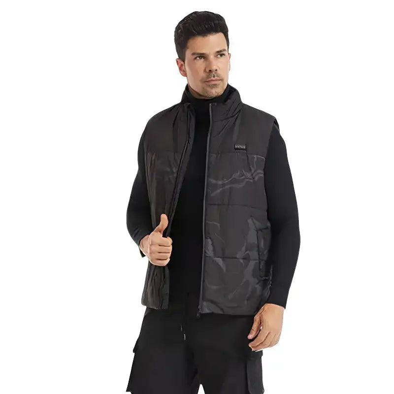Gilet chauffant homme camouflage