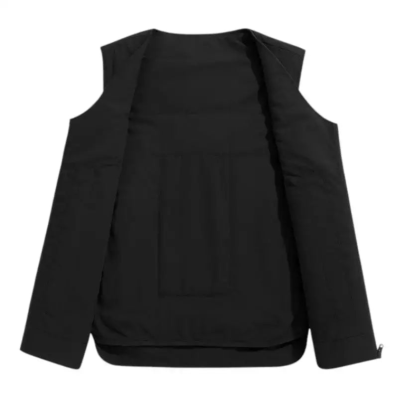 Gilet chauffant homme noir - 4 zones usb - nylon coupe-vent - 3 niveaux