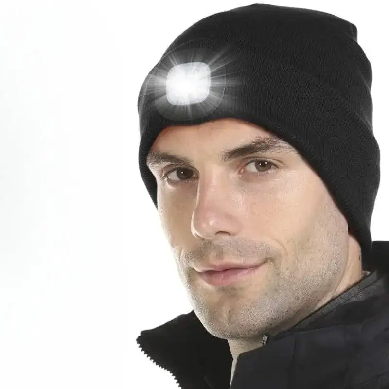 Bonnet avec lampe intégrée