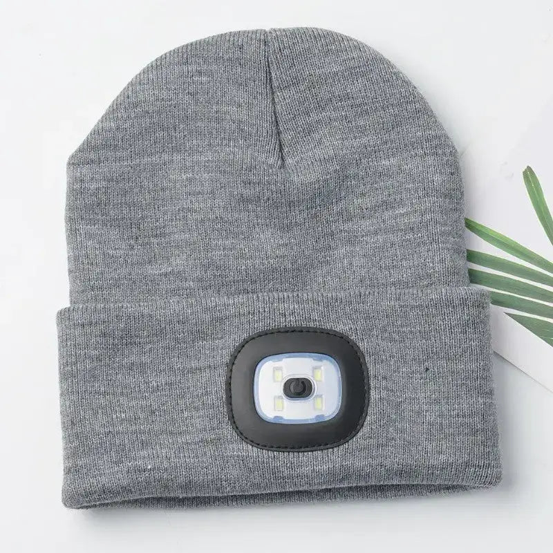 Bonnet avec lampe intégrée
