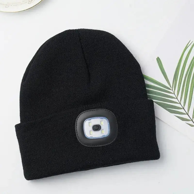 Bonnet avec lampe intégrée