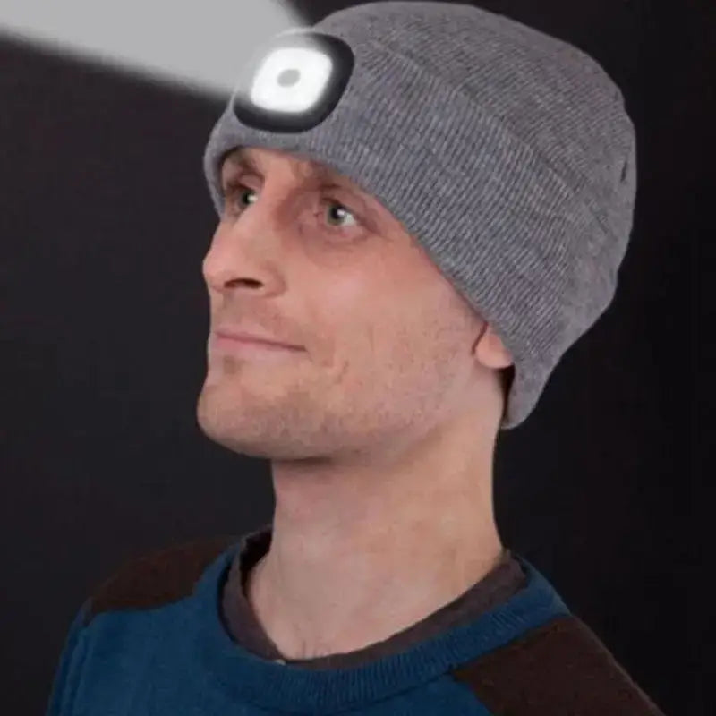 Bonnet avec lampe intégrée