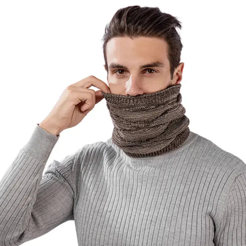 Bonnet tour de cou homme acrylique polaire