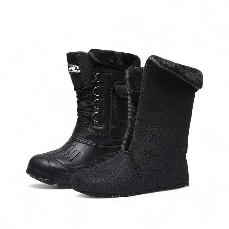 Botte neige grand froid fourrée chaude