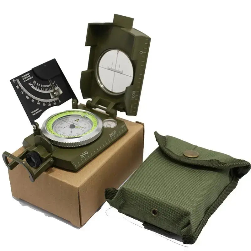 Boussole survie analogique militaire compacte