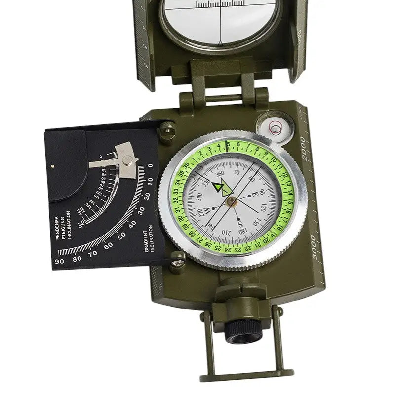 Boussole survie analogique militaire compacte
