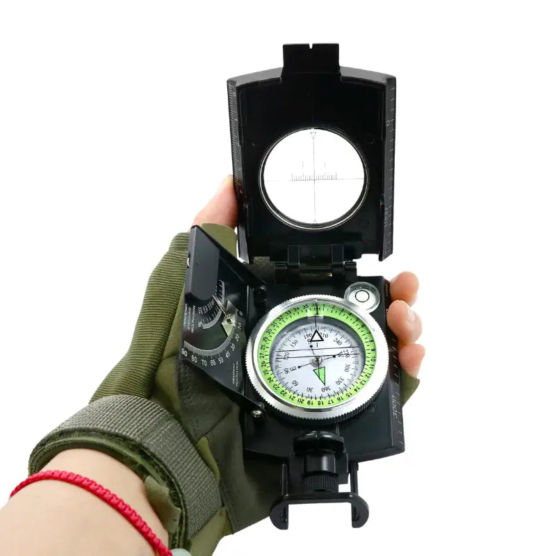 Boussole survie analogique militaire compacte
