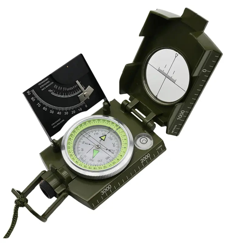 Boussole survie analogique militaire compacte